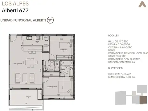 Departamento en Venta al Oeste