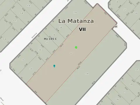 Terreno en Venta 105  mts Fondo