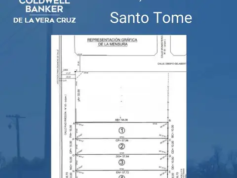 Terreno Barrio Vecinal Oeste en Santo Tome