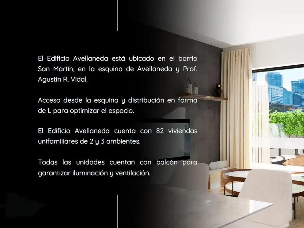 EDIFICIO AVELLANEDA de  1 y 2 Dormitorios