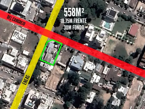 Terreno en venta  18,75x30 mts - 558mts2 - Pinamar