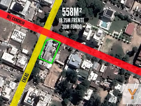 Terreno en venta  18,75x30 mts - 558mts2 - Pinamar