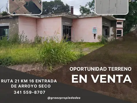 Terreno sobre ruta 21 entrada arroyo seco, ex parrilla