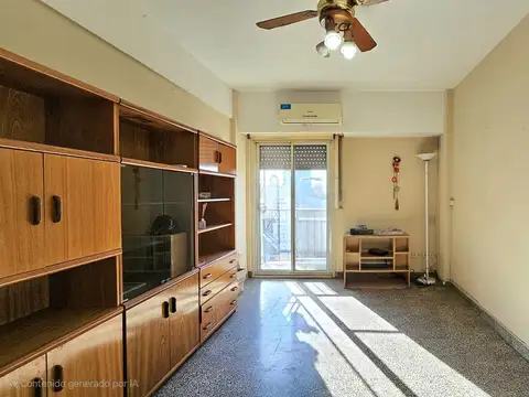 Departamento de 3 ambientes con balcon al frente