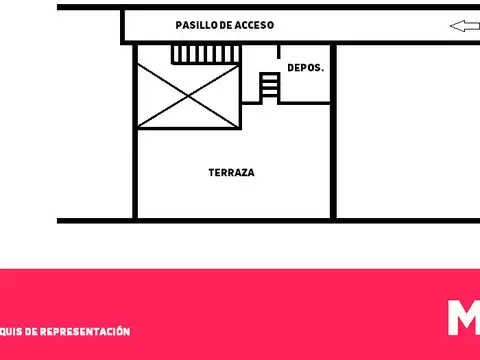 Casa Interna de 1 dormitorio en el centro
