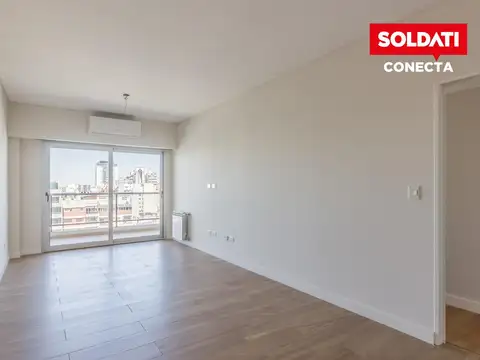 Departamento en  venta de 2 ambientes en suite con balcón y cochera descubierta