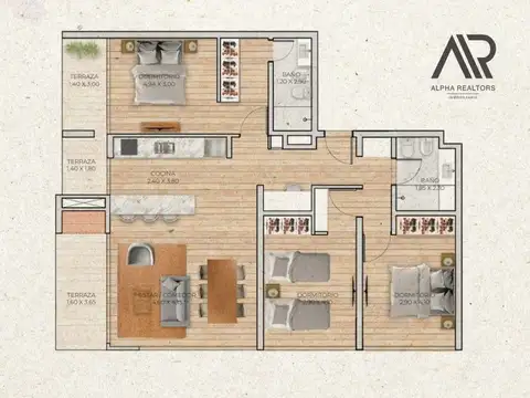 Departamento en Venta de 2 dormitorios