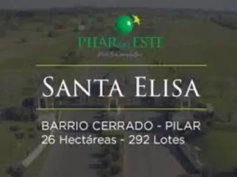 MLM. Hermoso lote interno en Barrio Santa Elisa, Pilar 