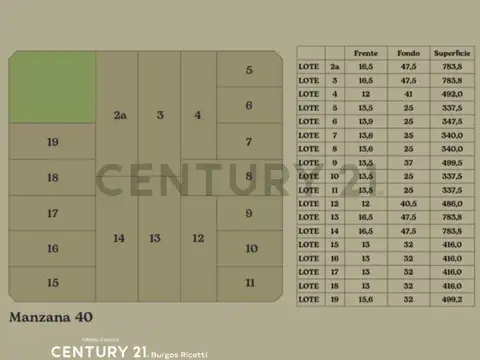Terreno en Venta de 325,0 m2