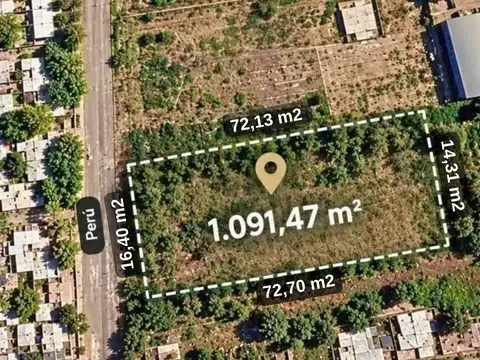 Terreno en venta , en calle perú , las heras