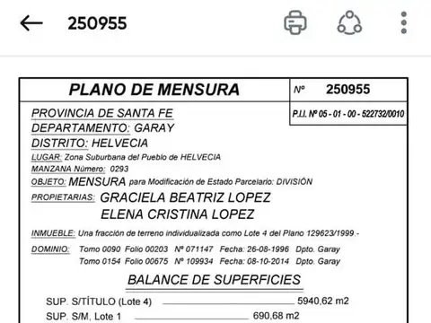 Terreno en Venta de 690,0 m2