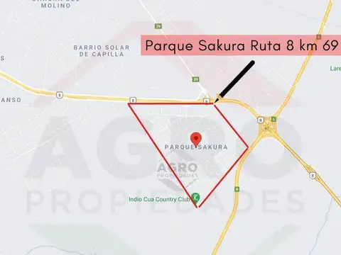 Terreno en Venta 20  mts Frente