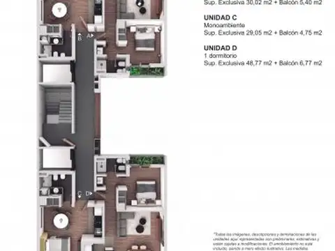 Departamento en Venta de 2 ambientes