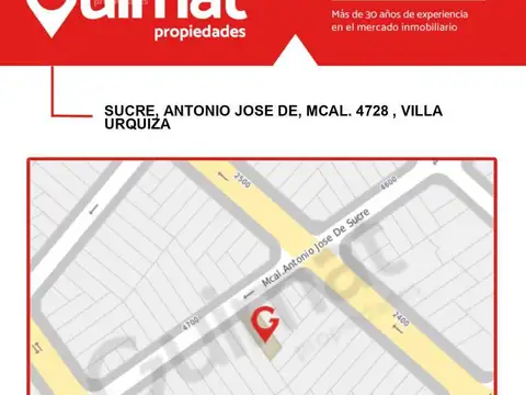 RESERVADO Excelente Terreno en Villa Urquiza- Lideres en Terrenos