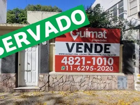 RESERVADO Excelente Terreno en Villa Urquiza- Lideres en Terrenos