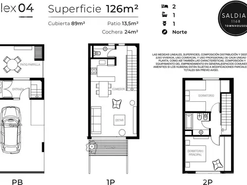 Departamento en Venta con 1 cocheras