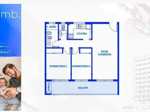 Departamento en Venta en Caseros, USD 107.000
