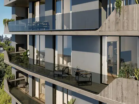 Departamento 3 mabientes con balcon aterrazado, amenities, seguirdad 24 horas, parrilla, sum, cocher