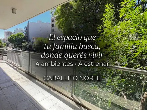 DEPARTAMENTO 4 AMBIENTES CABALLITO NORTE BALCON