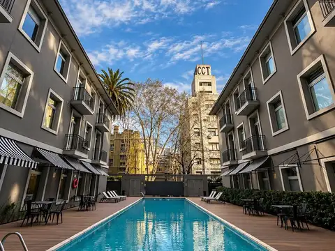 Venta monoambiente 46 M2 divisible balcon COCHERA full amenities Quartier Madero