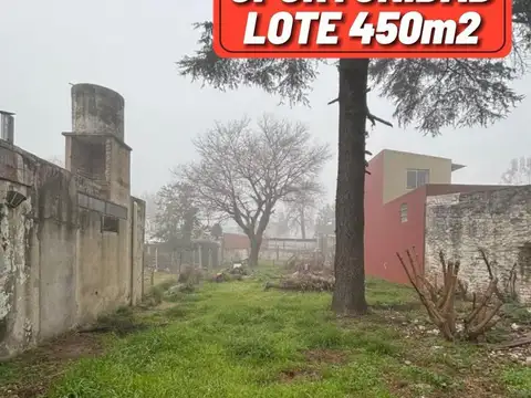 LOTE EN VENTA – 9 DE ABRIL – 450 m² – CON LOCALES – APTO DESARROLLO