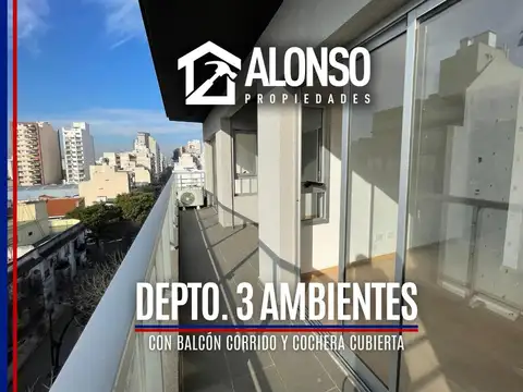 Alquiler - Departamento de 3 Ambientes con Cochera - Almagro