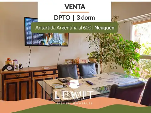 VENTA DEPARTAMENTO APTO CREDITO 3 DORMITORIOS CON BALCON Y LAVADERO NEUQUEN ZONA CENTRO