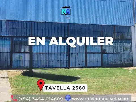 Galpón con amplio salón en alquiler