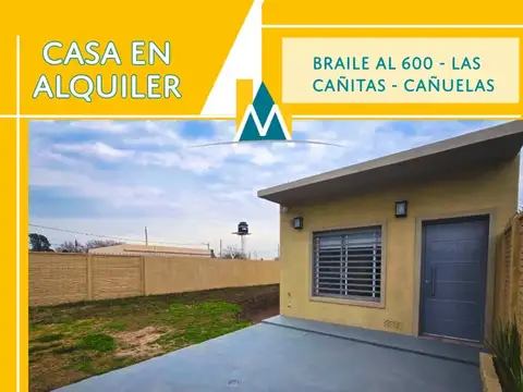 CASA A ESTRENAR EN ALQUILER - CAÑUELAS 