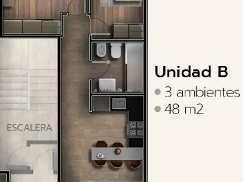 Departamento en Venta de 3 ambientes