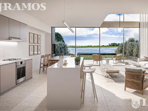 Departamento en venta de 4 ambientes con vista a la Laguna central