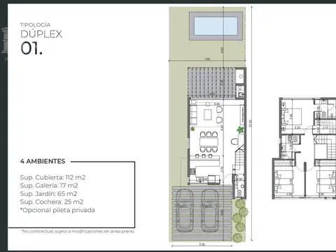 Depto Tipo Casa en Venta de 3 dormitorios