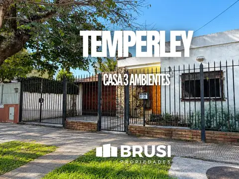 CASA EN VENTA EN TEMPERLEY - 3 AMBIENTES