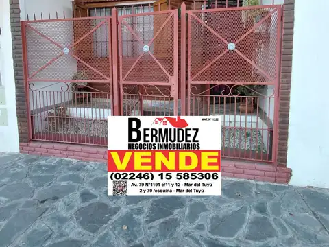 Venta Depto Tipo Casa 2 Ambientes Al Frente Calle 3 Entre 50 Y 53 Mar Del Tuyu