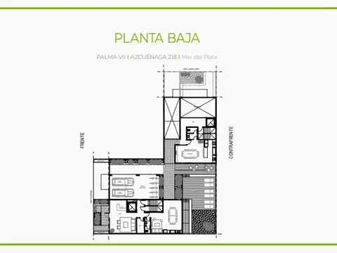 Departamento 3 ambientes con 2 baños