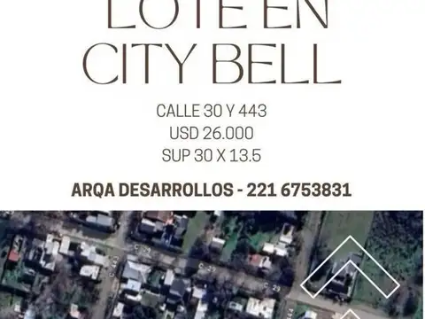 Terreno en Venta de 405,0 m2