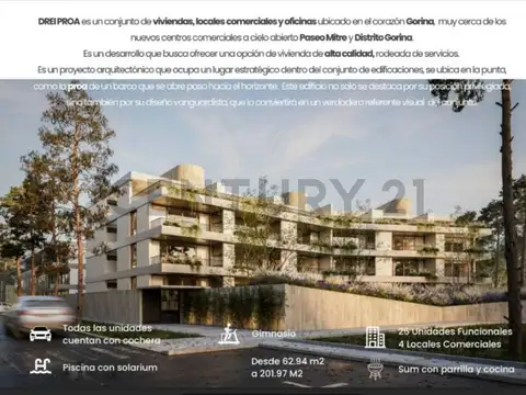 Departamento en Venta de 2 dormitorios