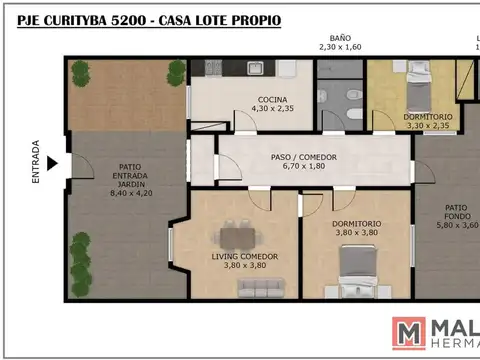 Casa en Venta de 2 dormitorios