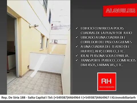 Departamento en Alquiler de 2 ambientes
