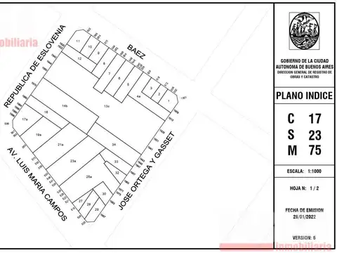 Terreno en Venta en Palermo, USD 8.000.000