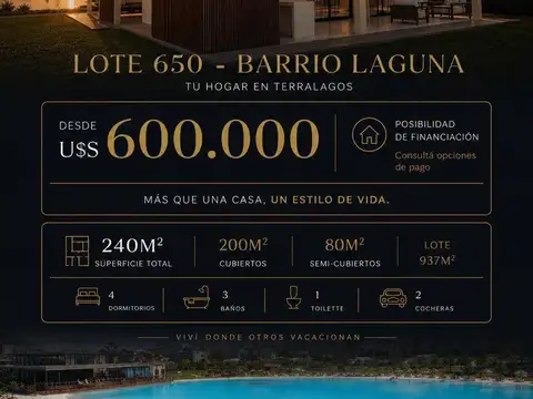 Los Robles 5901 - Terralagos - Lote 600