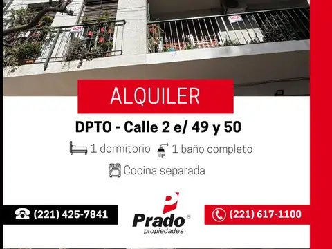 DEPARTAMENTO DE UN DORM - ZONA FACULTADES