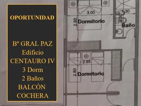 CENTAURO VI - 3 Dorm - 2 Baños - con COCHERA