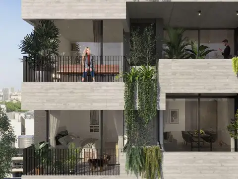 Departamento 2 ambientes con 1 baño