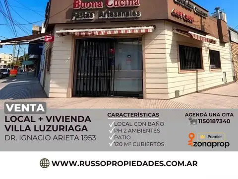 Venta local y PH 2 ambientes Villa Luzuriaga
