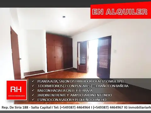 Casa en Alquiler de 3 dormitorios