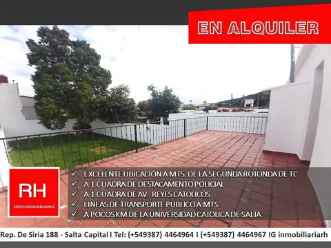 Casa en Alquiler en Barrio Tres Cerritos, $ 1.600.000