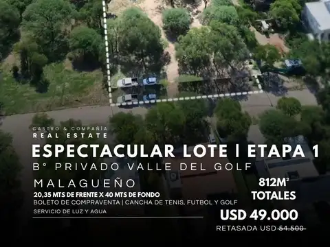 Terreno en Venta en Malagueño, Santa María