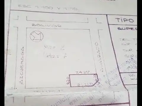Terreno en Venta 10  mts Fondo