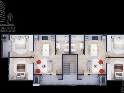Depto Tipo Casa 3 ambientes con 1 baño